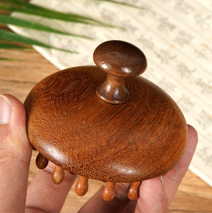 Sandalwood Disc Massage Comb Wooden Crafts