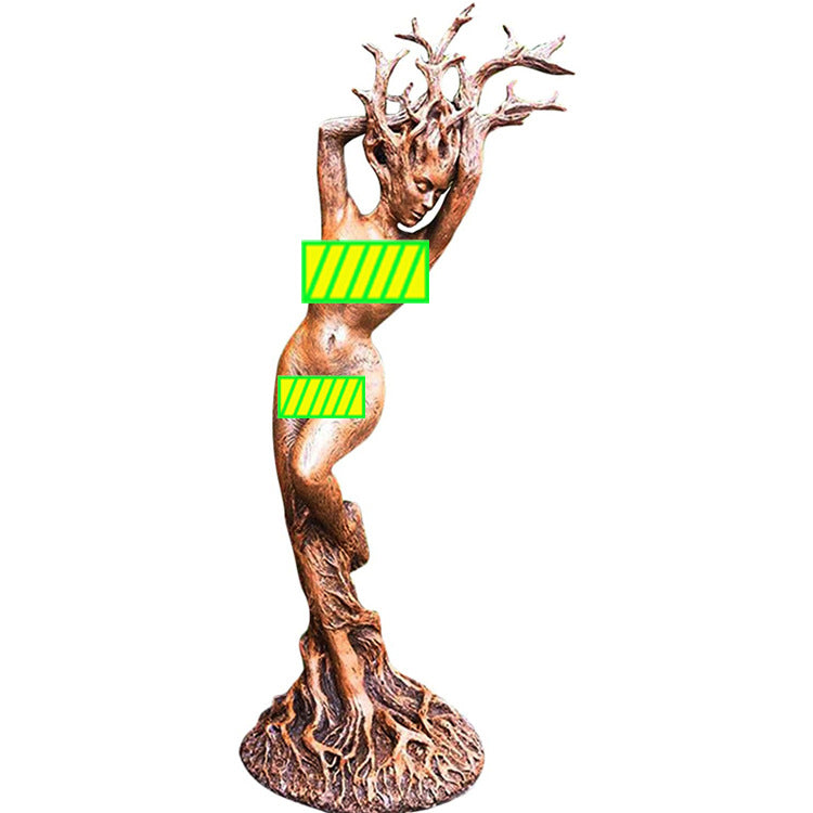 Forest Goddess Statue Resin Ornament